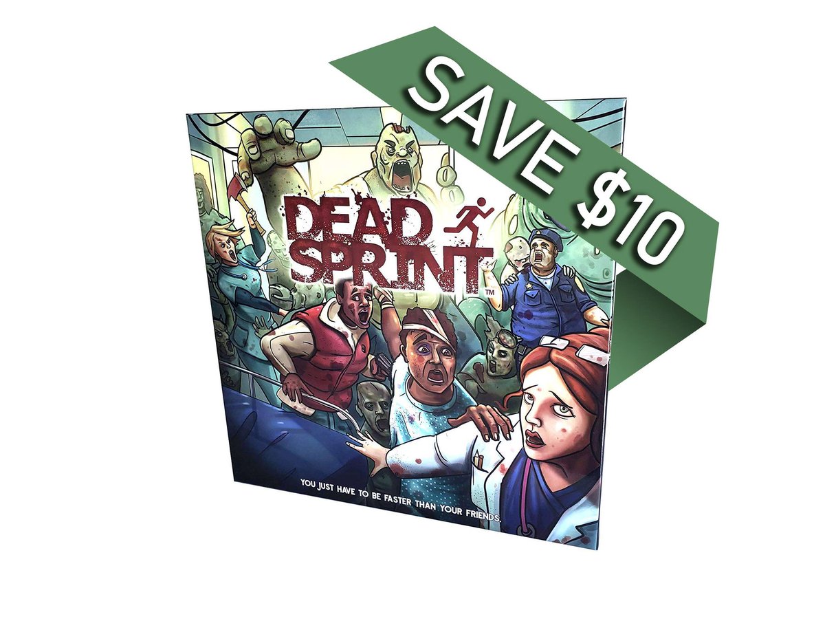 DeadSprint's tweet photo. Save money (and get a free custom D6 die and enamel pin) when you get Dead Sprint, the game where you just have to be faster than your friends (while being chased by a zombie horde).
https://t.co/jwtF5UjaZH
#boardgames #tabletopgames #indiegame #games #deadsprint #zombies https://t.co/8Ihx3lsFZl