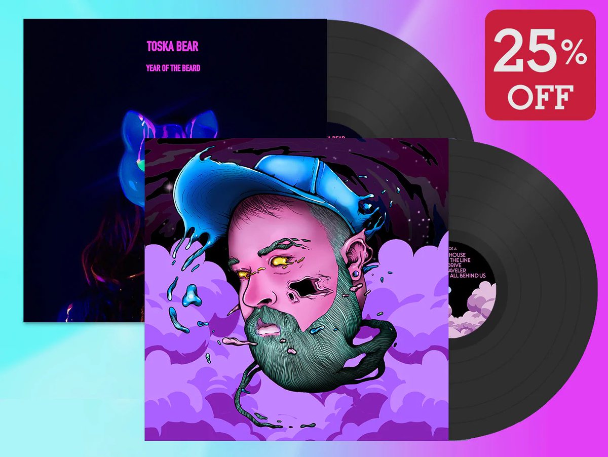 My new album is now available on vinyl! Each one comes with a lyric insert / mini poster and a sticker! Super limited supply so grab one if you want something super rare and gay for your collection 🐻 🏳️‍🌈 🎶 

toskabear.myshopify.com
