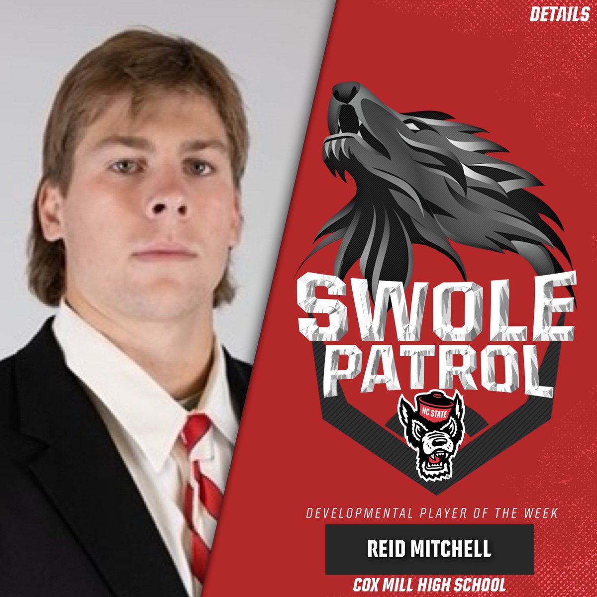 It’s Friday evening &amp; for us to recognize our Devel Player of the Week. This week we would like to recognize <a href="/Reid12Mitchell/">Reid Mitchell</a> who has been a great addition to our Wolfpack Family. Thanks for upholding the standard and for being extremely DETAILed while doing it. #HTT #1Pack1Goal