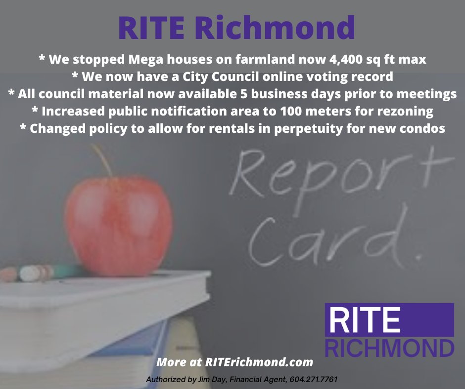 RITERichmond's tweet photo. Actions are what mater, not empty promises during elections! Vote the #RITE way on Oct.15th! #richmondbc #Rite #riterichmond #RmdElxn #housingcrisis #megamansion #votingtransparency https://t.co/SNT5gREvsR https://t.co/btCTFuNSN8