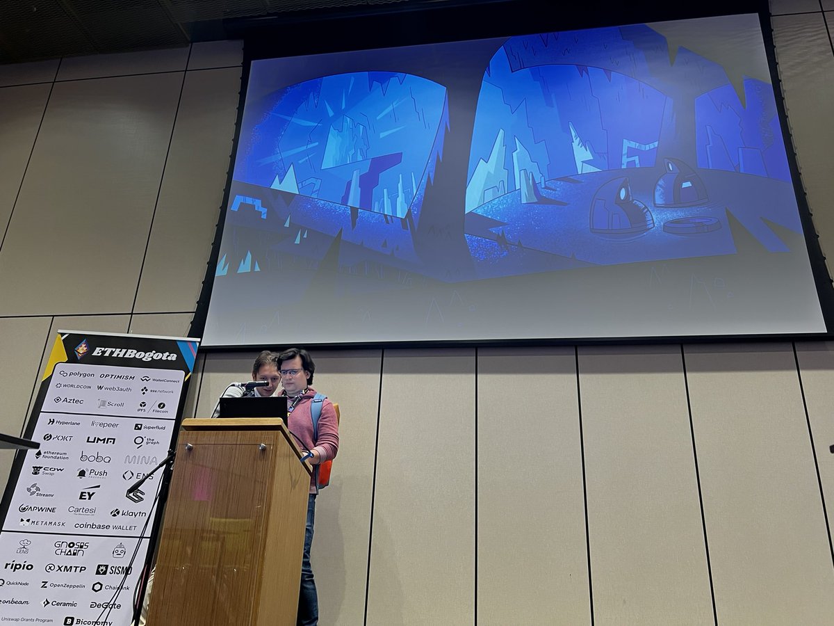 sprinter_ux's tweet photo. Cross-chain hackers,@wainola2 and @enemycnt are just about to start their @buildwithsygma SDK workshop @ETHGlobal’s #ETHBogota hackathon

Learn more about our SDK and how it can help your hack project win our $4k bounty 🤝 https://t.co/dAaIFDtxdp