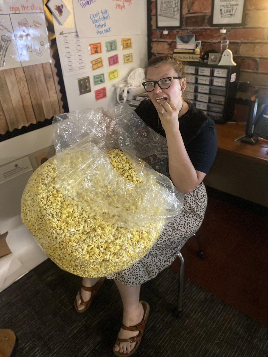 A HUGE shout out to Javier and his team <a href="/AMCTheatres/">AMC Theatres</a> at Katy Mills! They donated some popcorn for my kiddos to have a movie day! We appreciate you so much! #mje #iteachthird #amckatymills