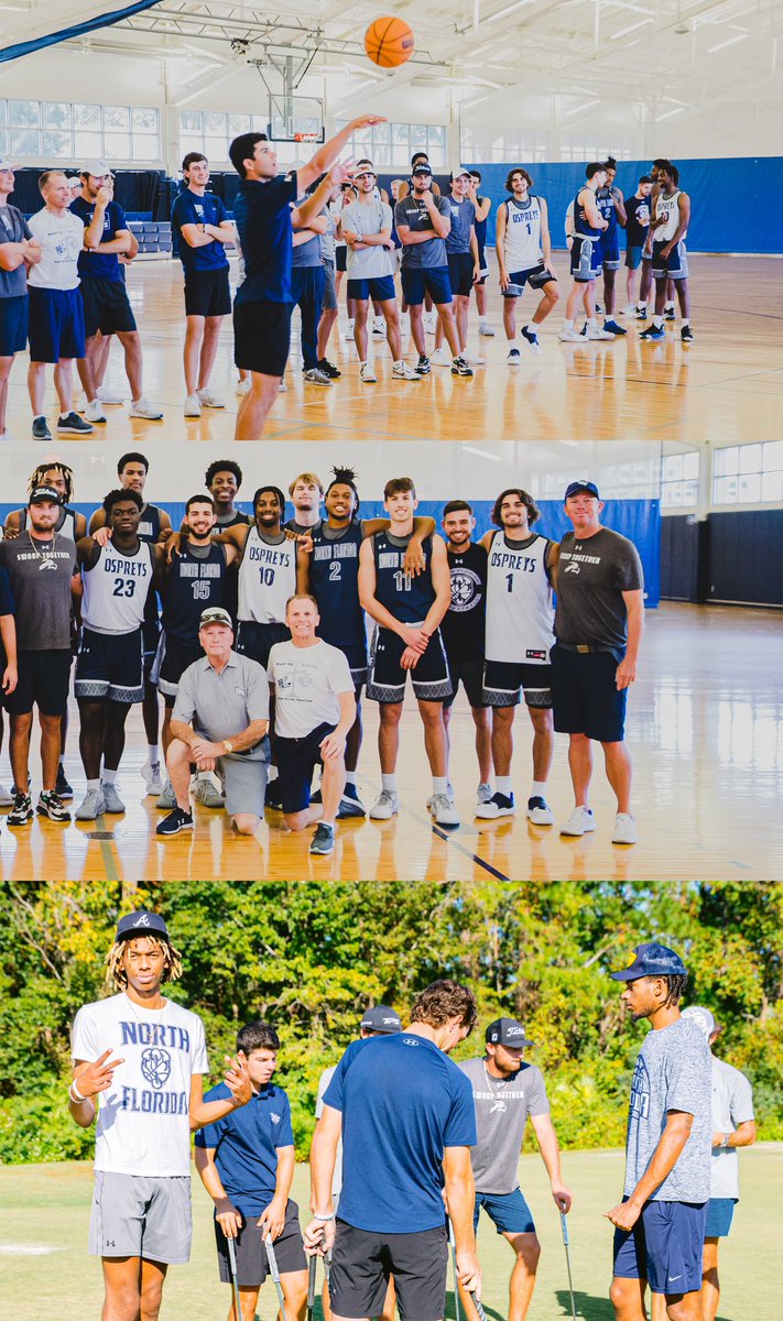 OspreyMBB's tweet photo. 9th Annual Birdies &amp; Buckets ⛳️🏀

#BirdsofTrey on the course. 🏌️
#BirdiesofPrey on the court. ⛹️‍♂️ https://t.co/AoPR8EoXHK