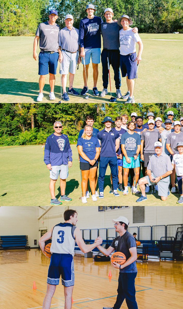 OspreyMBB's tweet photo. 9th Annual Birdies &amp; Buckets ⛳️🏀

#BirdsofTrey on the course. 🏌️
#BirdiesofPrey on the court. ⛹️‍♂️ https://t.co/AoPR8EoXHK