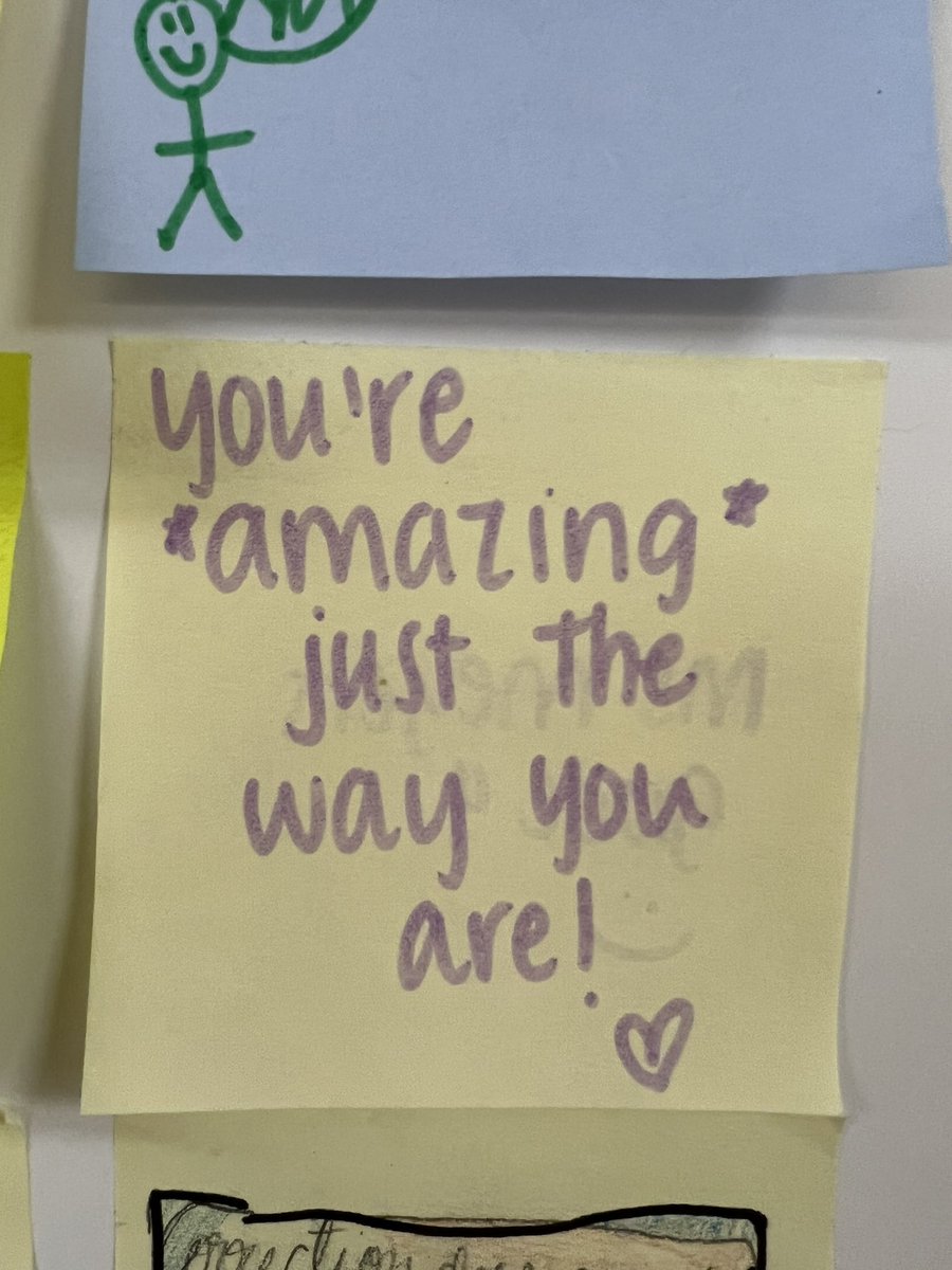 RBMSCounselors's tweet photo. This week in honor of Week of Respect, students were encouraged to write a positive message on a post it during their homeroom to spread some positivity and share messages of acceptance for all to see! #WeekOfRespect #BestSelf #BeTheChange https://t.co/InO17bJKz8
