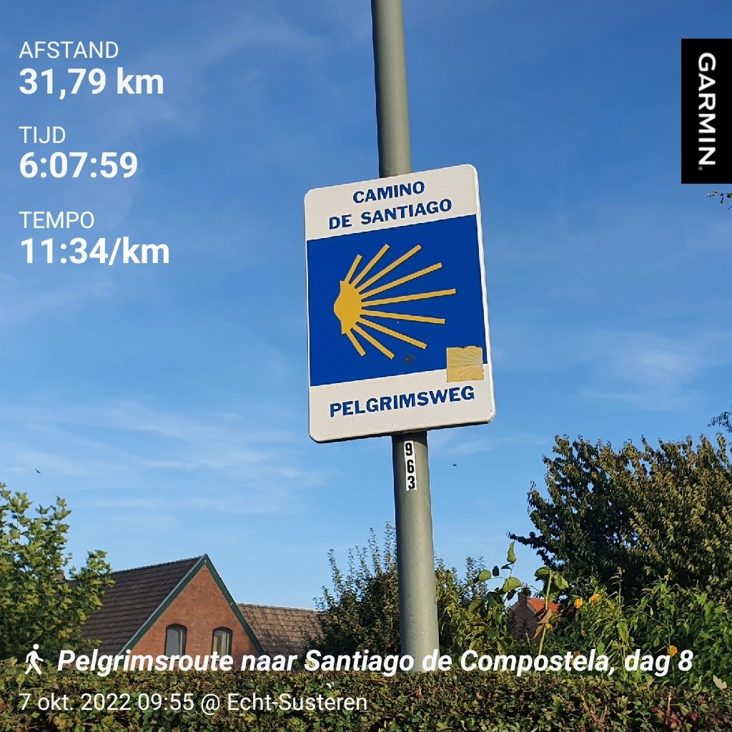 Ab_229's tweet photo. #Pelgrimsroute naar #Santiago de #Compostela, dag 8

#Nieuwstadt - #Houthem: 31,79 km

#SantiagoDeCompostela https://t.co/wnZS1WsbTM