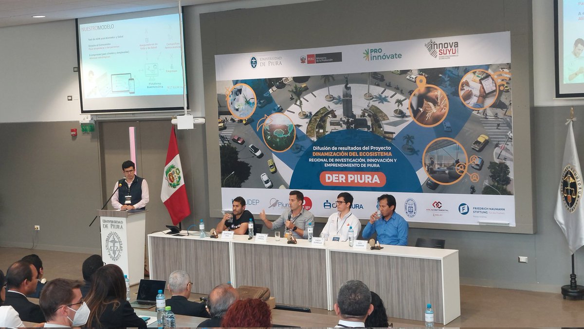Hub_Udep's tweet photo. Ahora se desarrolla el panel "Experiencias de startups en los sistemas de innovación" junto a destacados emprendedores de Argentina, Chile y Perú 🚀 @PiuraInnovadora @ProInnovatePeru @cajapiura_pe @FnfAndinos https://t.co/R8SwpkyAa4