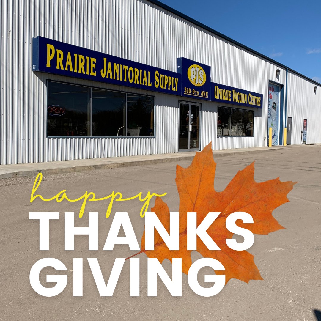 prairiejanitor1's tweet photo. Happy Thanksgiving weekend, everyone! We will be closed on Monday for the holiday but back on Tuesday to help with all your cleaning, grilling, and water needs. See you then!  
#thanksgiving #mjlocal #citymj https://t.co/n9o1pdEXkp
