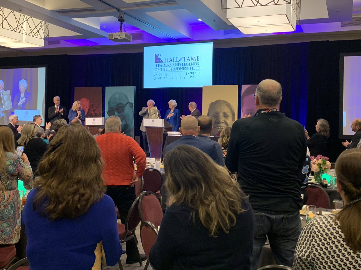 APHfortheBlind's tweet photo. Today, the Hall of Fame: Leaders and Legends of the Blindness Field, welcomed new inductee Dr. Kay Ferrell. We honor her for her unparalleled career as a teacher, scholar, and mentor. #APH22 https://t.co/EesniZUc2r
