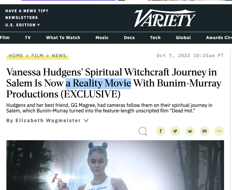 Uh, the word you're looking for is "documentary"