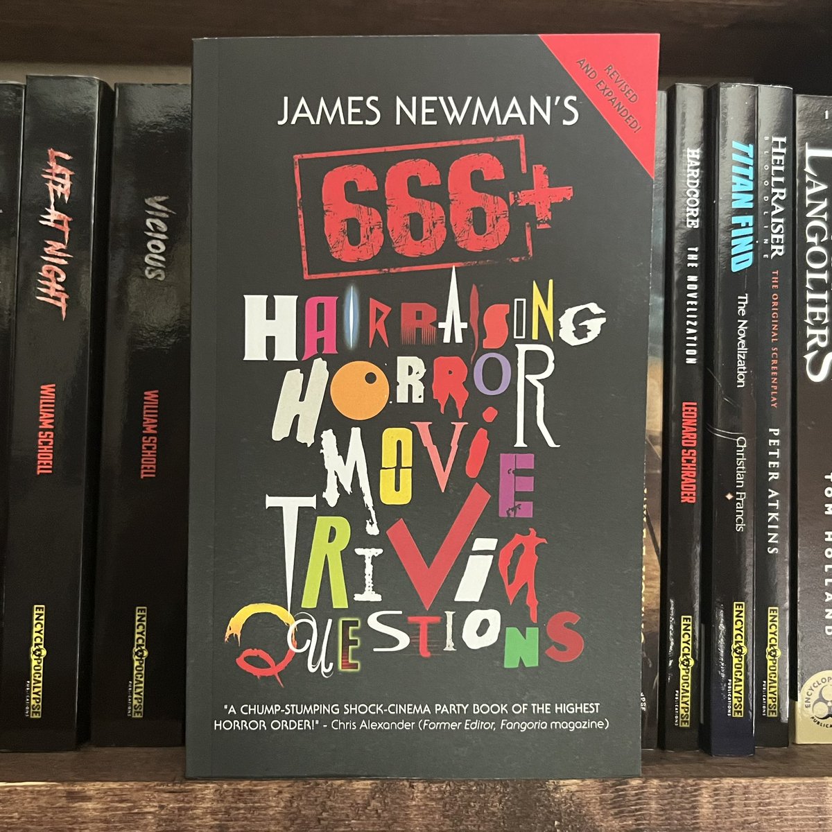 EnPocalypsePub's tweet photo. CONTEST TIME! 

Artist @cfrancisauthor used letters from titles of popular genre films for @newmanjam's new book! 1st person that can name them wins a prize pack including the book and a surprise stack of books!

DM your answers to us and we will announce a winner on MONDAY! https://t.co/FFq86A6CzH