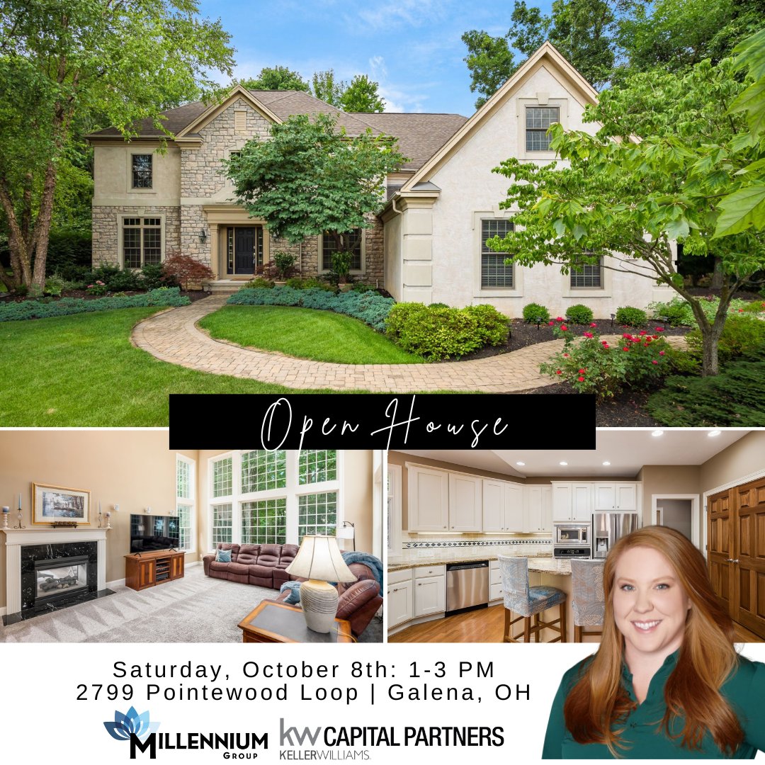 MillenniumOH's tweet photo. 🏡Open House: Saturday, October 8th, 1-3 PM

📍 2799 Pointewood Loop
🛏️ 4 Bedrooms
🛁 3.5 Bathrooms
📐 3,898 SQFT
🏷️ $675,000 https://t.co/lpGOPYkj9h