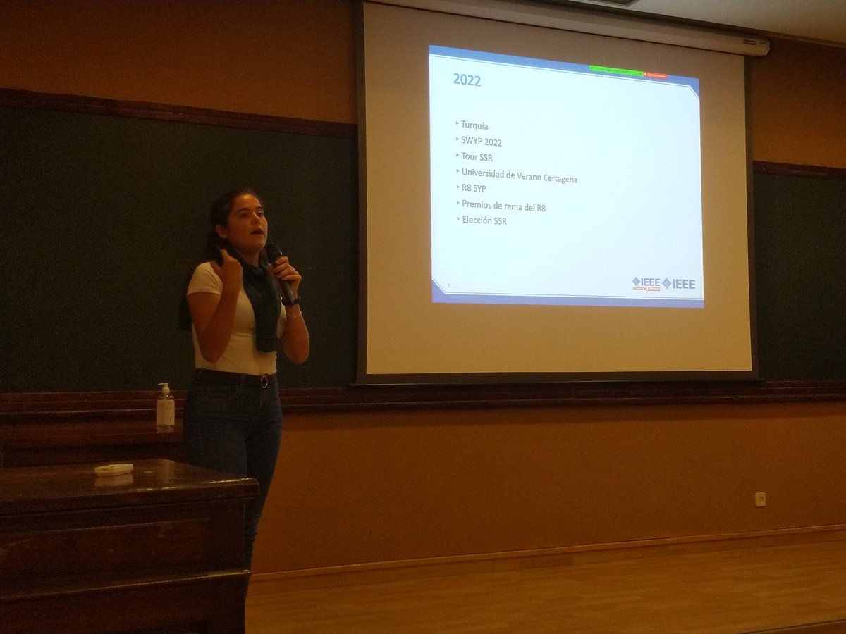 ieeespain's tweet photo. Finalizamos con Patricia Rodríguez, representante de las ramas de estudiantes de nuestra sección, que nos describe las actividades hechas este año y los planes para el próximo año. https://t.co/5irM5Fnn0J