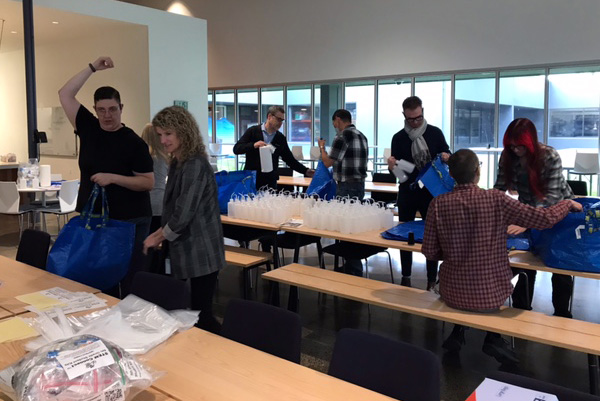 DWFritz's tweet photo. #DWFritz employees recently partnered with #nonprofit #In4All to build #science kits for 70 fifth grade classrooms across the Portland metro area. In4All brings #STEM education to under-served elementary and middle schools. Thanks to the #RISE team and all of our #volunteers. https://t.co/pbfsck6EnO