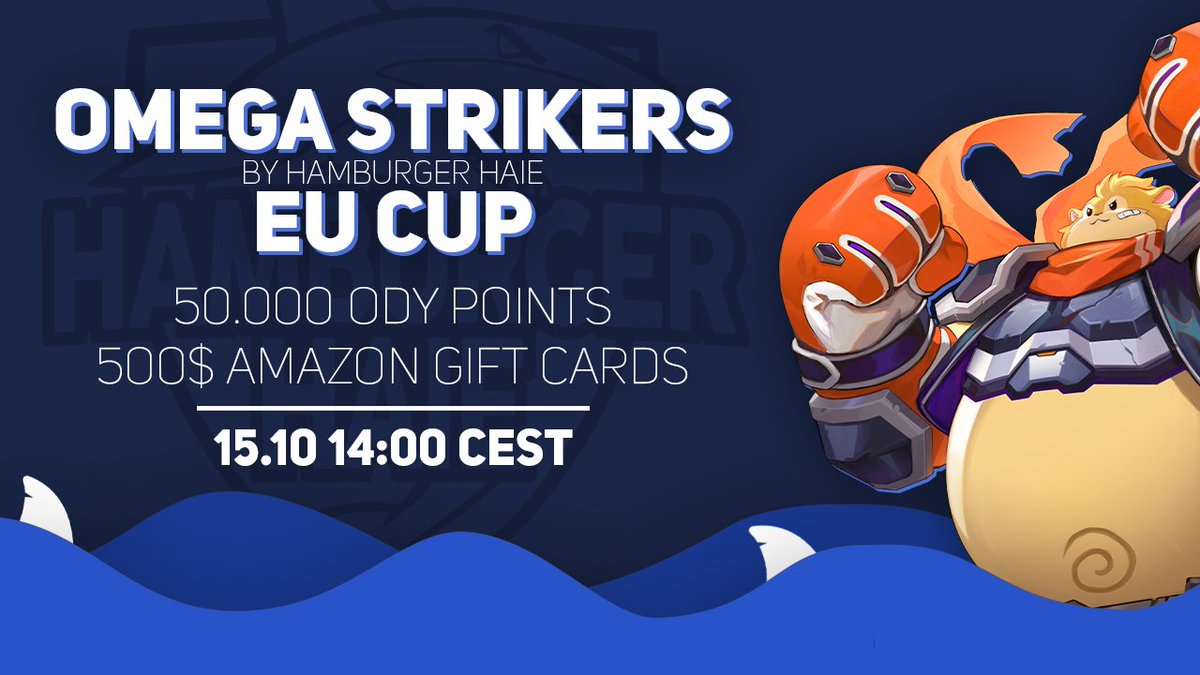 Hamburger Haie presents the first <a href="/PlayOmega/">Omega Strikers</a> EU Cup!🥳Want to win big prizes and claim the unofficial title of the best Omega Strikers team in Europe?🏆
Get your team together and be ready for a fierce competition on October 15th!🎮
➡️More Info and Signup: discord.gg/dyWNwbtFRD