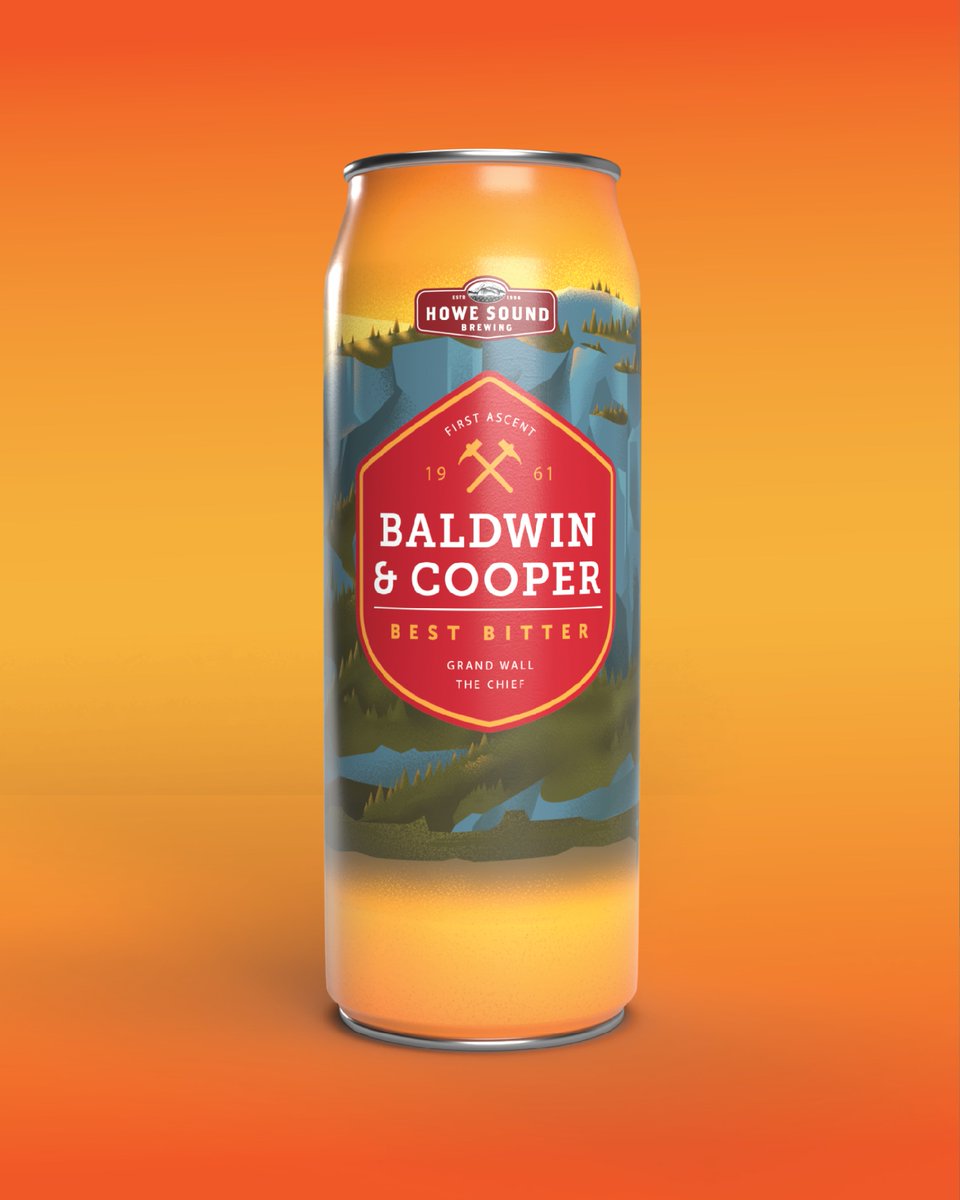 saintbernadine's tweet photo. It's Friday and you deserve a beer! How about trying Baldwin and Cooper Bitter from Howe Sound brewing? Part of our master redesign of their range. #design #beer https://t.co/WeSoH29Q1A