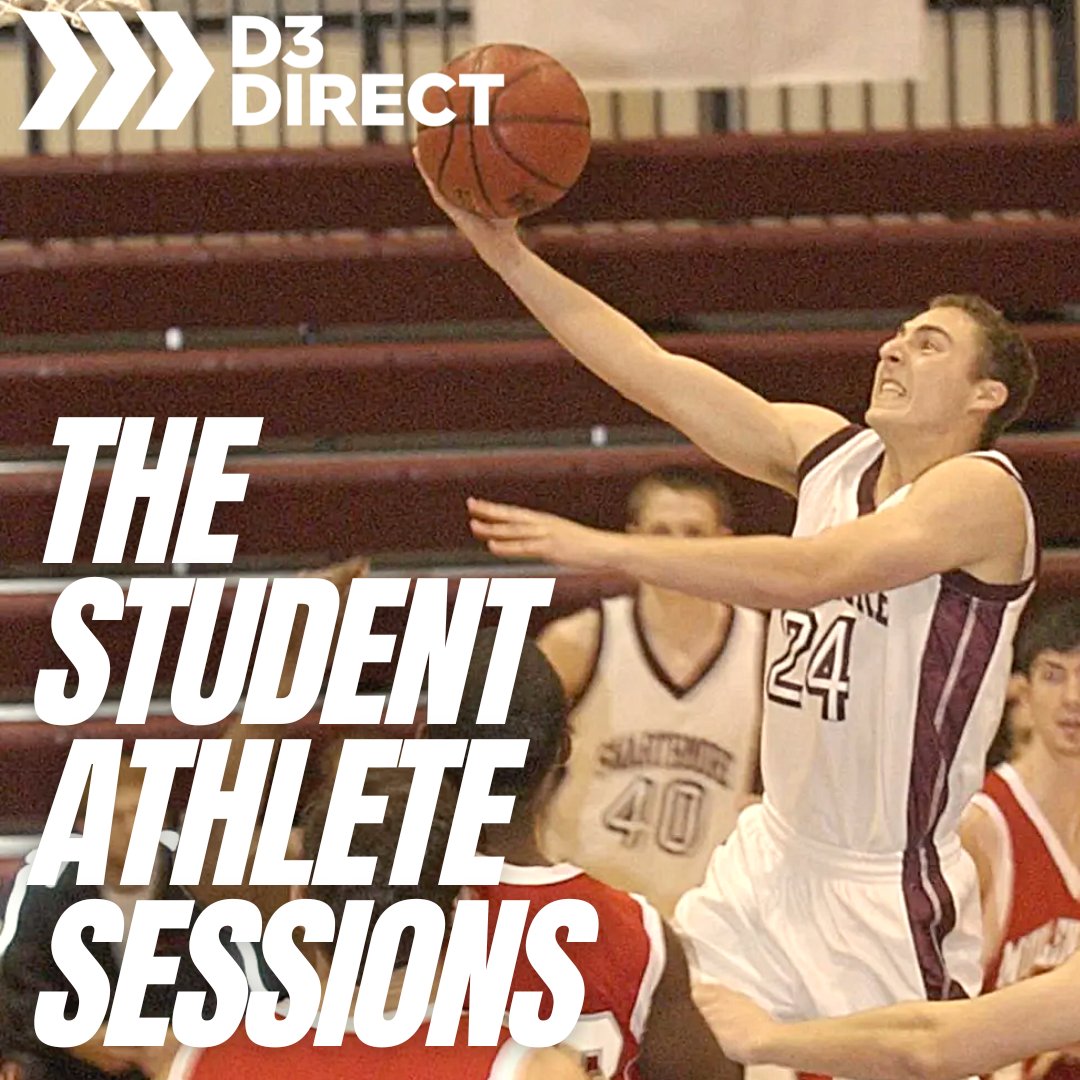 D3Direct's tweet photo. New Student-Athlete Sessions out now!

Feat. Andrew Greenblatt (🔗in bio)

"Career Curiosity &amp; How to be Lifelong Athlete" 🧵

#D3Direct // @SwatMBasketball https://t.co/MFmnnZRHv5