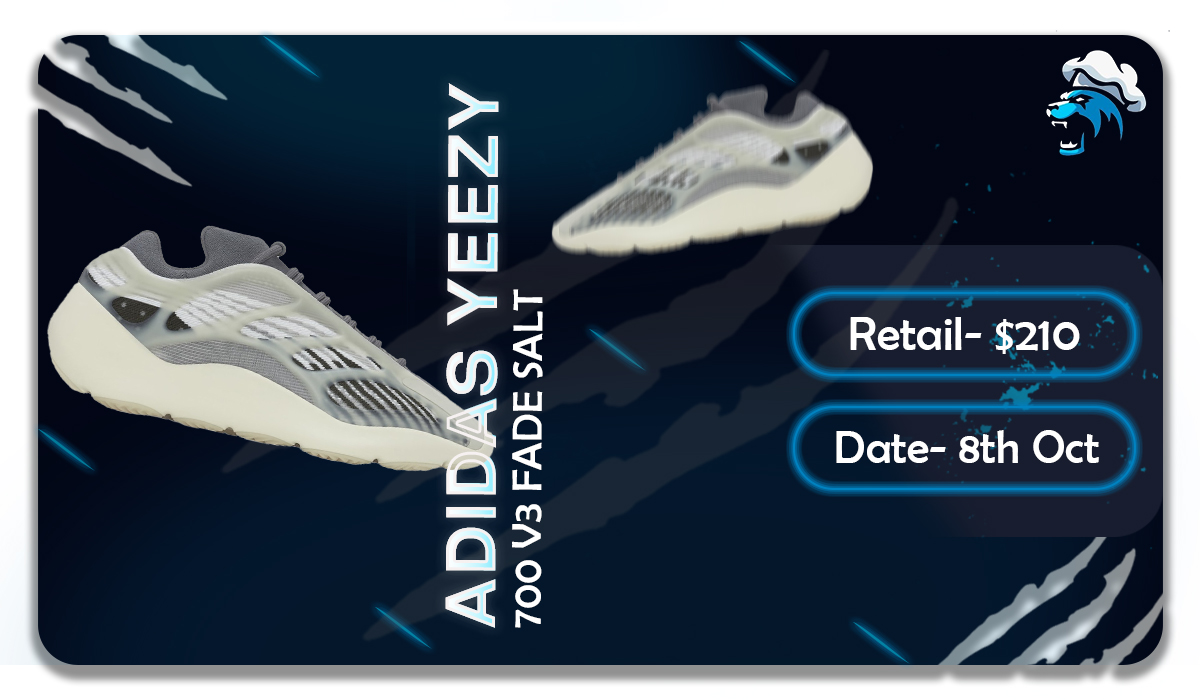 PettiProxies (@pettiproxies) on Twitter photo Who all are ready to get their hands on the upcoming drop?!🥵
"Adidas Yeezy 700 V3 Fade Salt" is Dropping on 8th of October🥳
White and Black Primeknit upper with its signature glow-in-the-dark cage overlay.✨
So, What are you waiting for??👻
Join up <a href="/PettiProxies/">PettiProxies</a> now!!⚡ Who all are ready to get their hands on the upcoming drop?!🥵
"Adidas Yeezy 700 V3 Fade Salt" is Dropping on 8th of October🥳
White and Black Primeknit upper with its signature glow-in-the-dark cage overlay.✨
So, What are you waiting for??👻
Join up <a href="/PettiProxies/">PettiProxies</a> now!!⚡
