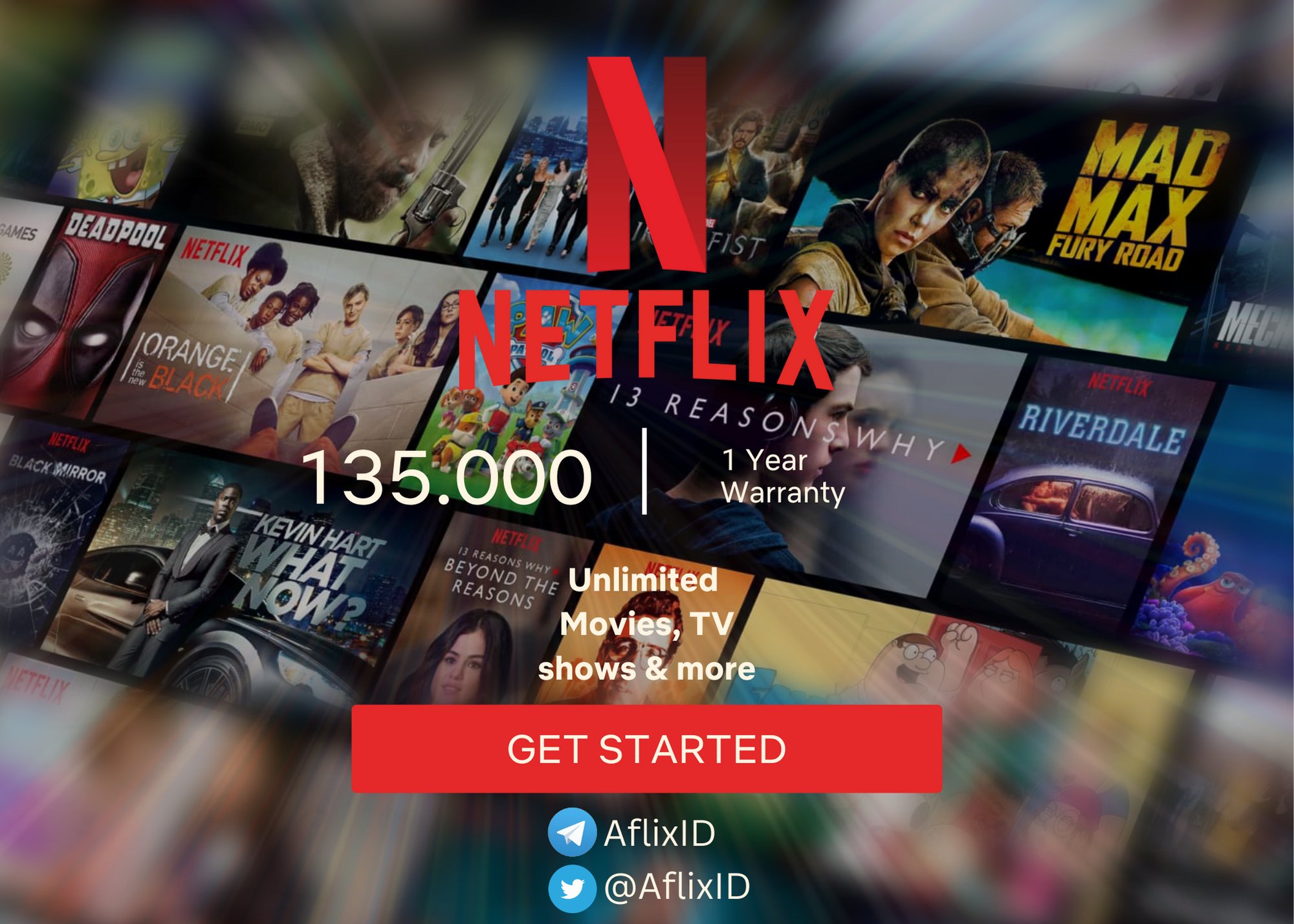Aflix netflix tahunan jual netflix 1 tahun aflixid twitter