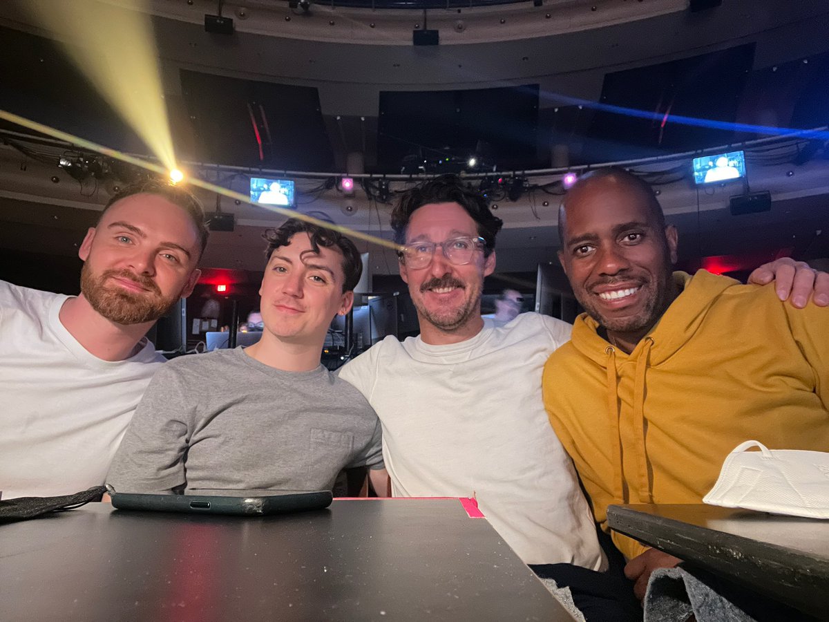 ashleyjandrews's tweet photo. Team Creative @JCSTheMusical @DrewMcOnie @TimothySheader @BHARLANB #techtable https://t.co/8K8cIp7UGW