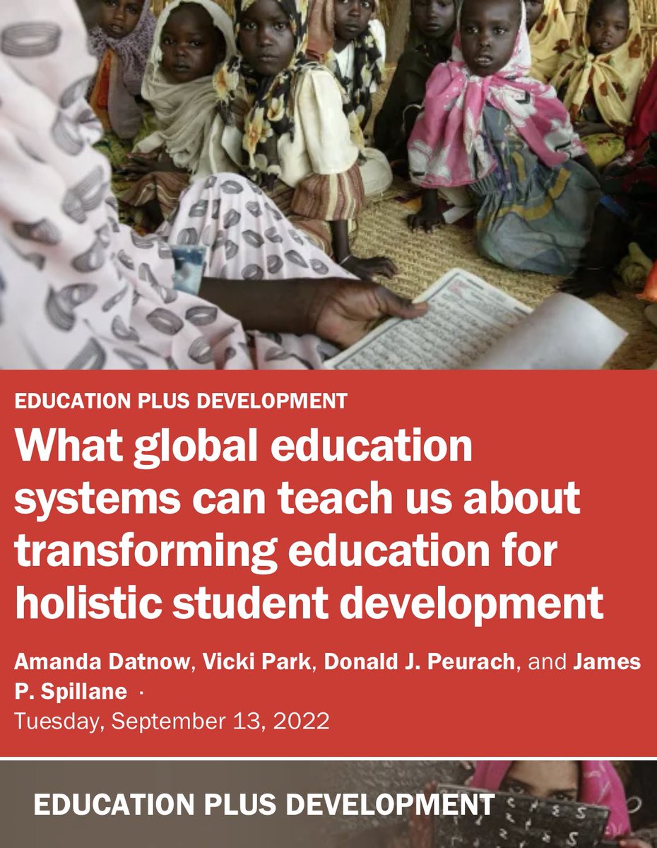 tlcollab's tweet photo. TLC Board Member, Amanda Datnow, co-authored a blog post for Brookings Institution on refocusing education systems to support the whole child by focusing on the social, emotional, moral, and civic development of students. @EDSucsd  #HolisticEducation #WholeChild https://t.co/FB4gleBhom