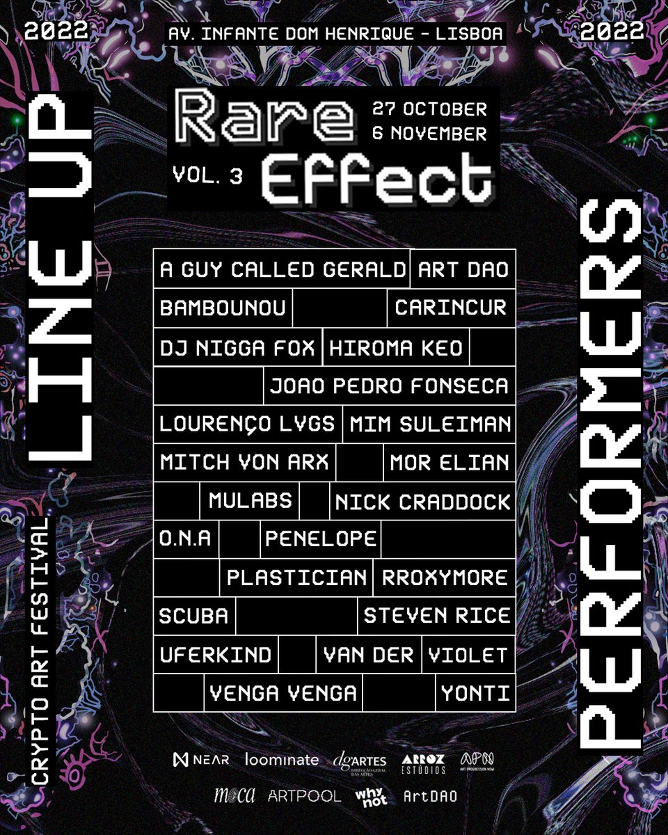 3..2..1... We can now announce the DJs &amp; performers line up for Rare Effect Vol. 3. Check it out! #RareEffect