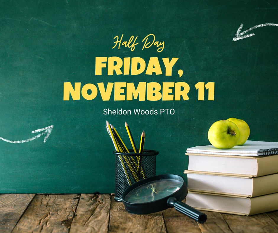 Tomorrow, Friday November 11 is a half day! Don't forget to wear your red, white and blue for the Veterans Day Assembly!