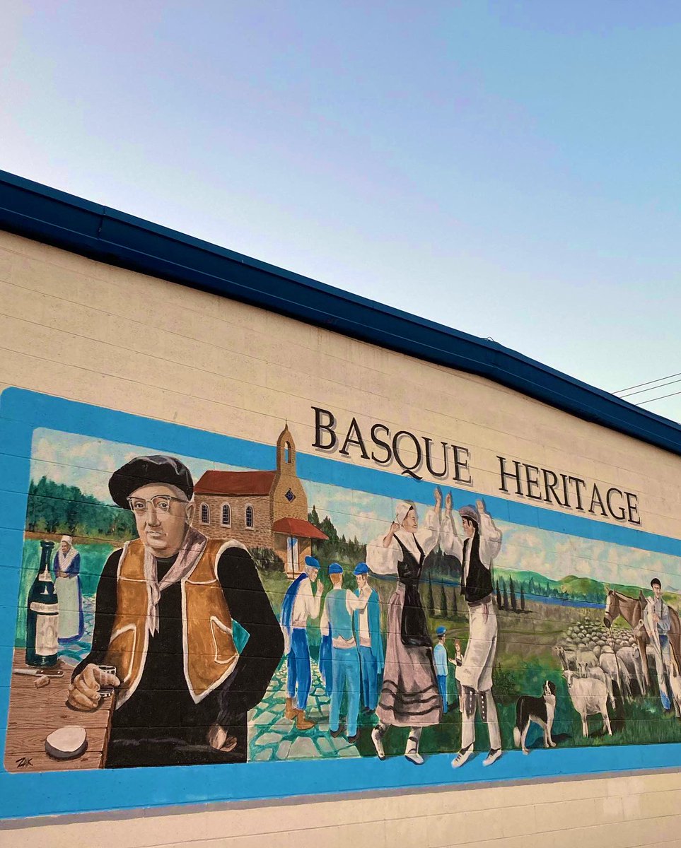 ICalzada's tweet photo. #California #BasqueHeritage #WallArt #WestBasqueAmericans #BasqueCountry #EuskalHerria #StreetWise #Fieldwork #Traditions #Revival #Memories #Ethnography #eDiaspora #NomadsLand #HanHemen #Fulbright https://t.co/0swr0qjQrp