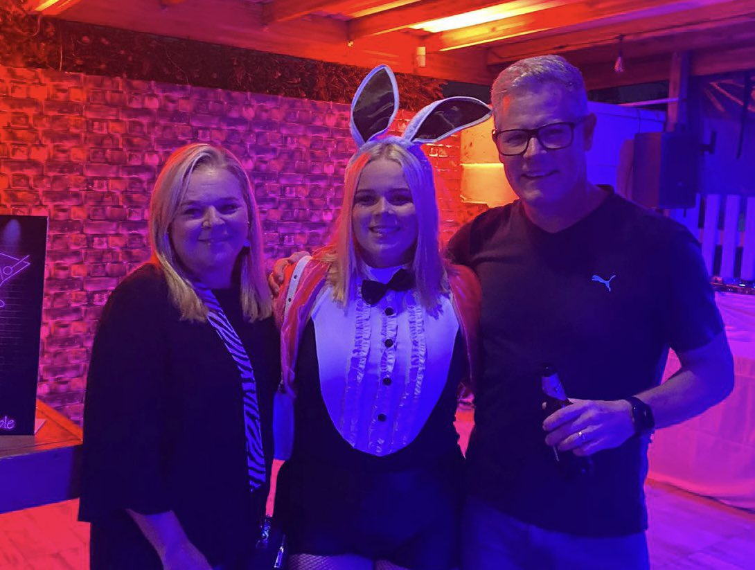 LuckyGordy's tweet photo. Celebration time itโs my #Princess1โs 18th tonight and we are banished to downstairs https://t.co/rvoUJrqZYc
