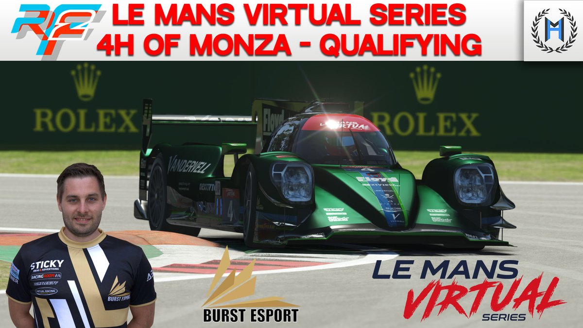 Michi_Hoyer's tweet photo. We are taking #Qualifying in the @LeMansVirtual series on @rFactor2 for the 4h of Monza

📺 https://t.co/pSd0uTmj0Q
⏰ Today 20:30 CEST

@EsportBurst | @TraxionGG | @vcoesports | @NextviewHQ | @goodr 

#lmvs #lemansvirtual #lemansvirtualseries #esports #simracing #rf2 #rfactor2 https://t.co/zY1uP2A959