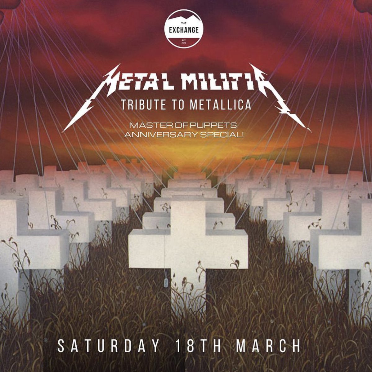 Back in March to help us celebrate the anniversary of seminal Metallica album Master of Puppets, Metal Militia! Tickets go on sale now -&gt; buff.ly/3CGDANX