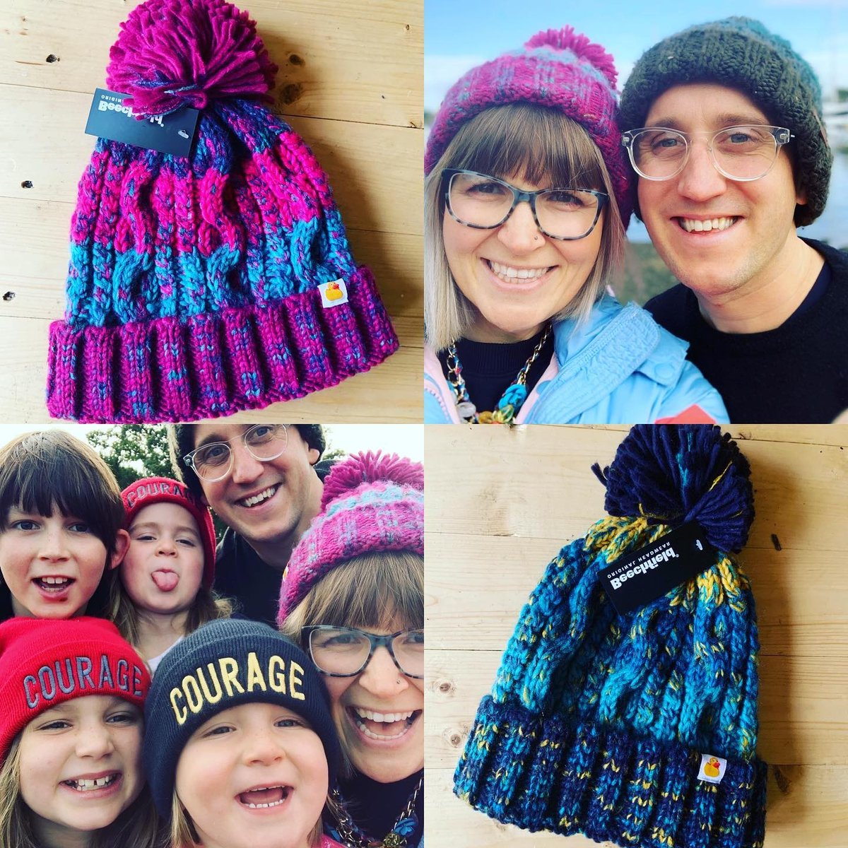courageuk's tweet photo. Here at Team Courage HQ, we love a hat! As that temperature drops... make sure you have the best hats around* to keep you warm!

*we may be biased but then 100% of the profits go into supporting bereaved children and their families! https://t.co/Rj05Su4sua