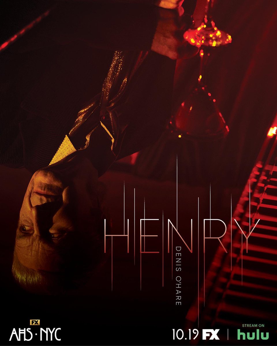 AHSFX's tweet photo. Denis O’Hare as “Henry." FX’s AHS:NYC premieres 10.19 on FX. Stream on Hulu. #AHSNYC #AHSFX https://t.co/LKfM47tMWQ