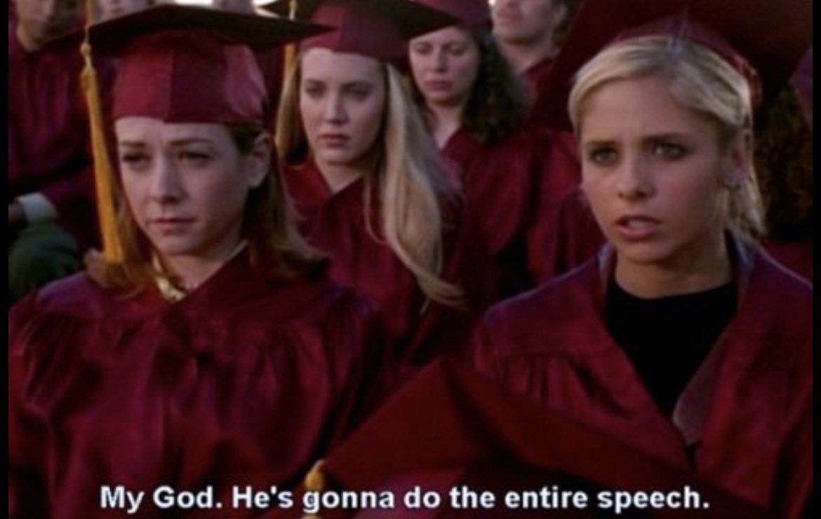 wittyusername_6's tweet photo. Making us sit through the entirety of the One Show reminds me of this classic line from Buffy  #Eurovision2023 https://t.co/T71mLVXe6Y