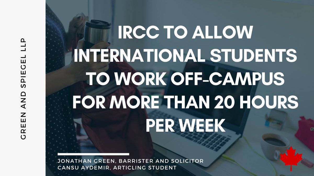 Starting from November 15, 2022, to December 31, 2023, international students in Canada with a valid off-campus work authorization will not be restricted by the 20-hour-per-week rule. More details can be found in our latest news update: bit.ly/3RMpJtw