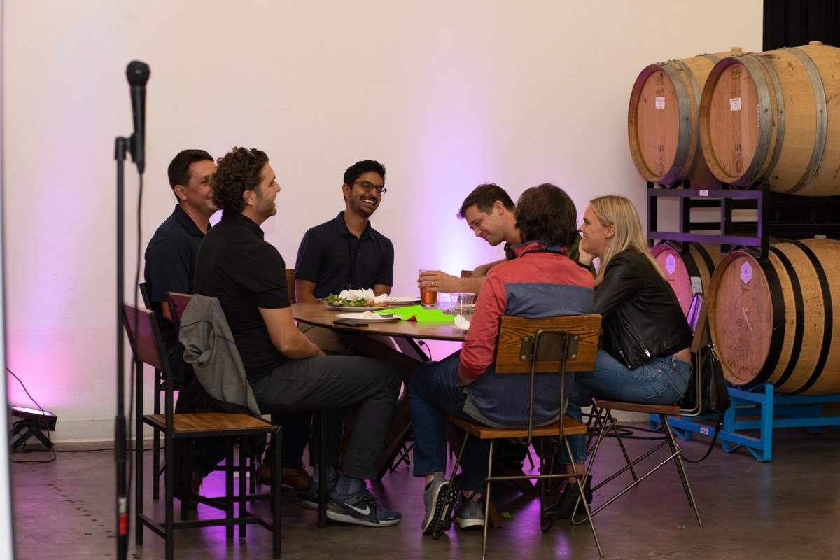 sonazsocal's tweet photo. @TheMarcR and I had a blast supporting @villageglobal's fantastic dinner on behalf of @SVB_Financial for aerospace founders, investors, and operators at @commonspaceLA this week! Village does such an excellent job facilitating deep and meaningful convos 🍻#longla #startups https://t.co/1HiCY9YucS