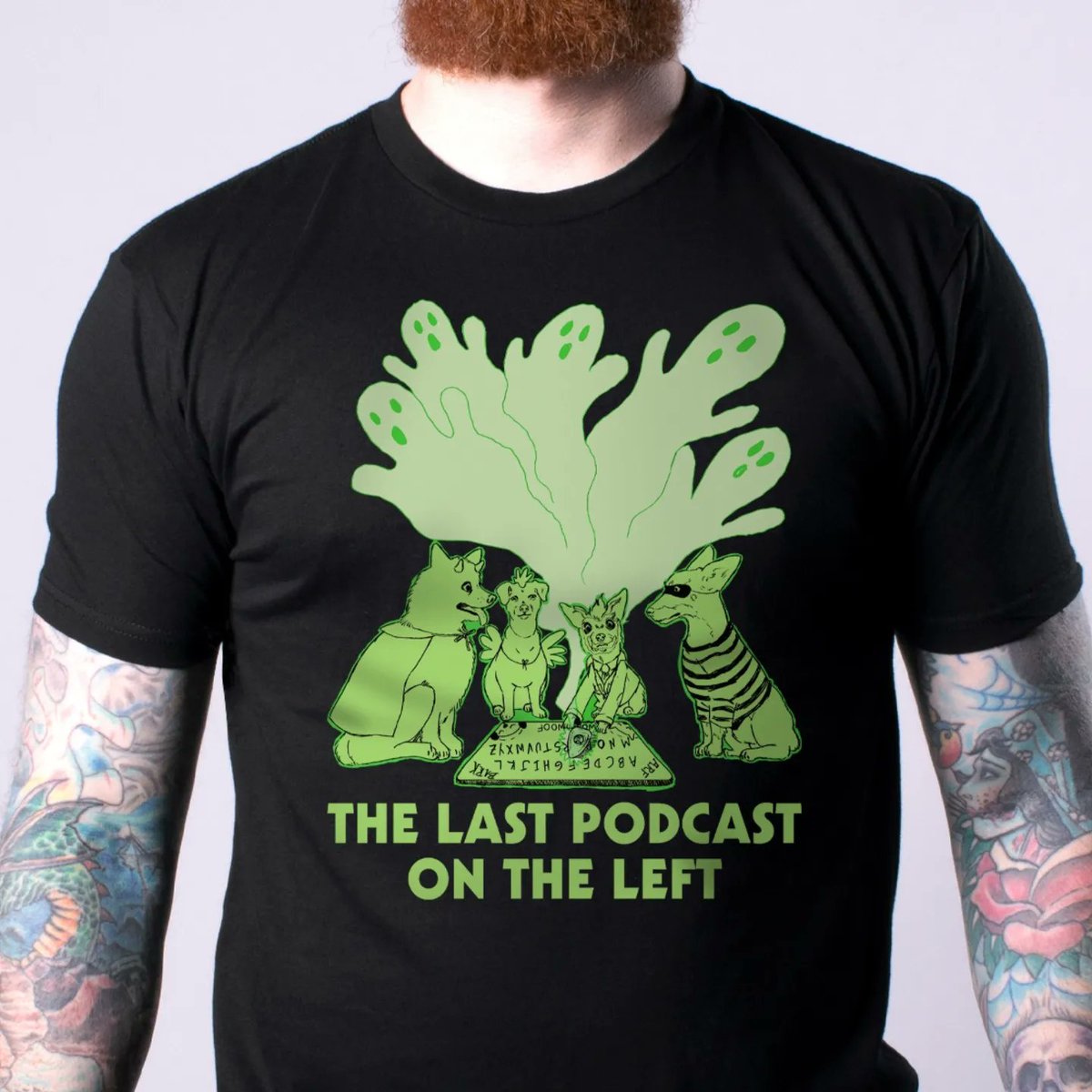 LPontheleft's tweet photo. Fan art shirt is back! This spooky one is courtesy of our special little guy @blodnas ! It's on sale for three weeks. Go, go! 
https://t.co/vbgFMqGGF7 https://t.co/ZfCtHQltrX