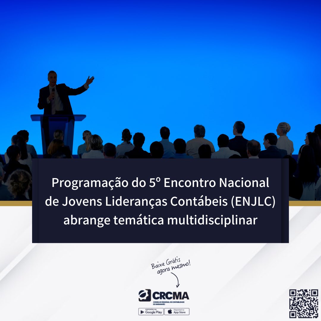 crcmaranhao's tweet photo. Saiba mais acessando nosso site https://t.co/QK1m1B3jIo ou app

#CRCMA #ENJLC #CRCInforma #CRCQueFaz https://t.co/zl9gENVrU7