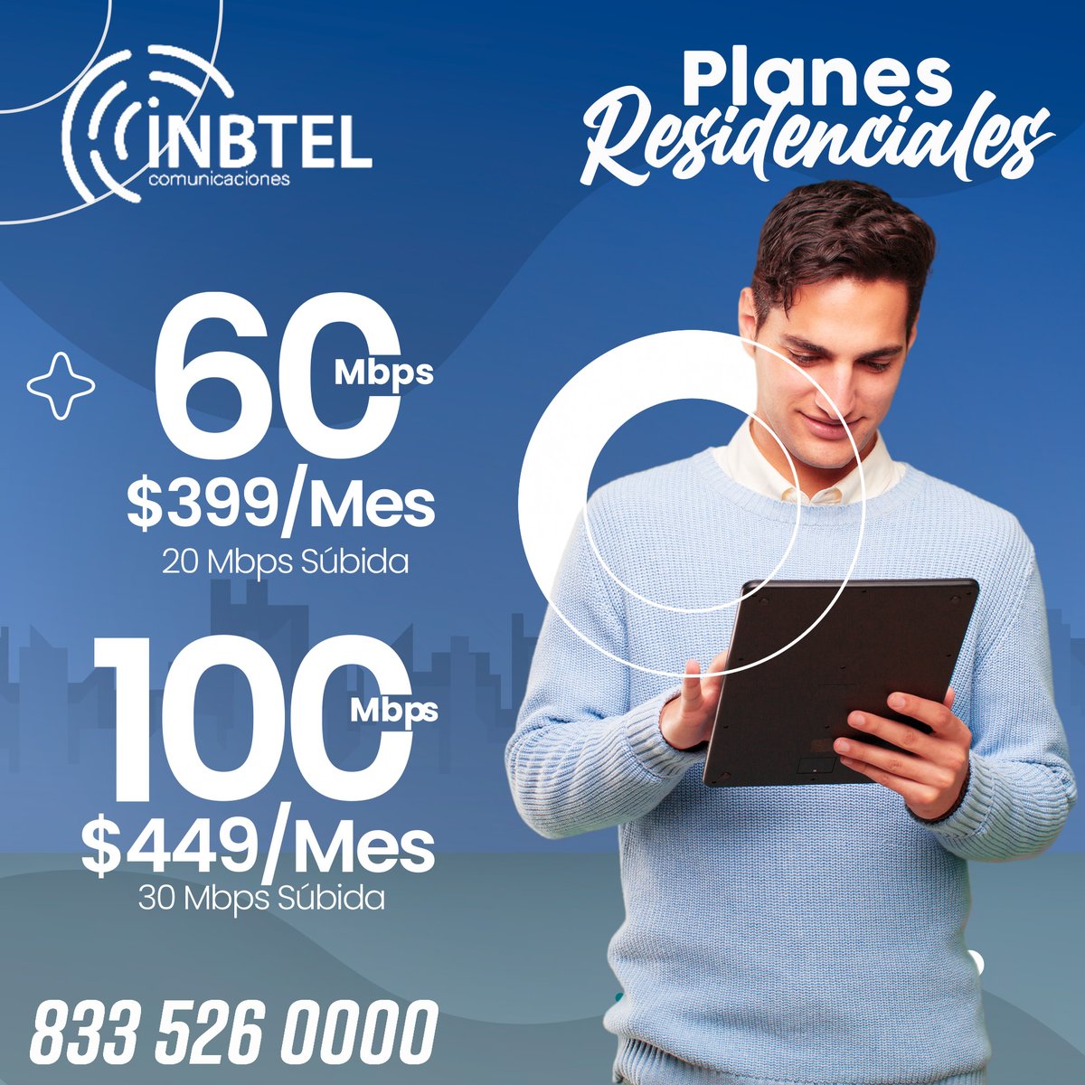 INBTELMX's tweet photo. Internet para todos, ahora con la nueva velocidad, disfruta de la mejor navegación por fibra óptica.
Moderniza tu señal al:
🌐 https://t.co/Y5jcDHBip2
📲 (833) 526 0000
#fibraoptica #internet #megasreales #1000mbps #500mbps #gaming #homeoffice #internetrapido #INTERNETILIMITADO https://t.co/WLDvuKB1T3