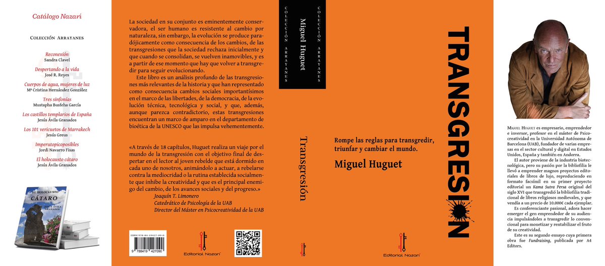ElHuguet's tweet photo. Transgresión, mi nuevo libro, rompe las reglas, transgrede, triunfa y cambia el mundo https://t.co/dUnLJ7nEAf #transgresion #innovacion #evolucion #fundraising https://t.co/mVl3zUD3EF