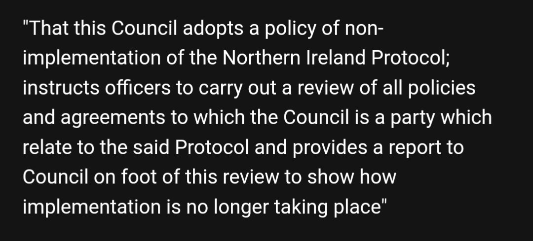 StephenMcIlveen's tweet photo. To provide some clarity, the DUP group on Ards and North Down Borough Council has successfully requisitioned a special council meeting to discuss the following motion and contacted fellow unionists on Council to support this proposal #protocol https://t.co/9rhtS6pDi1