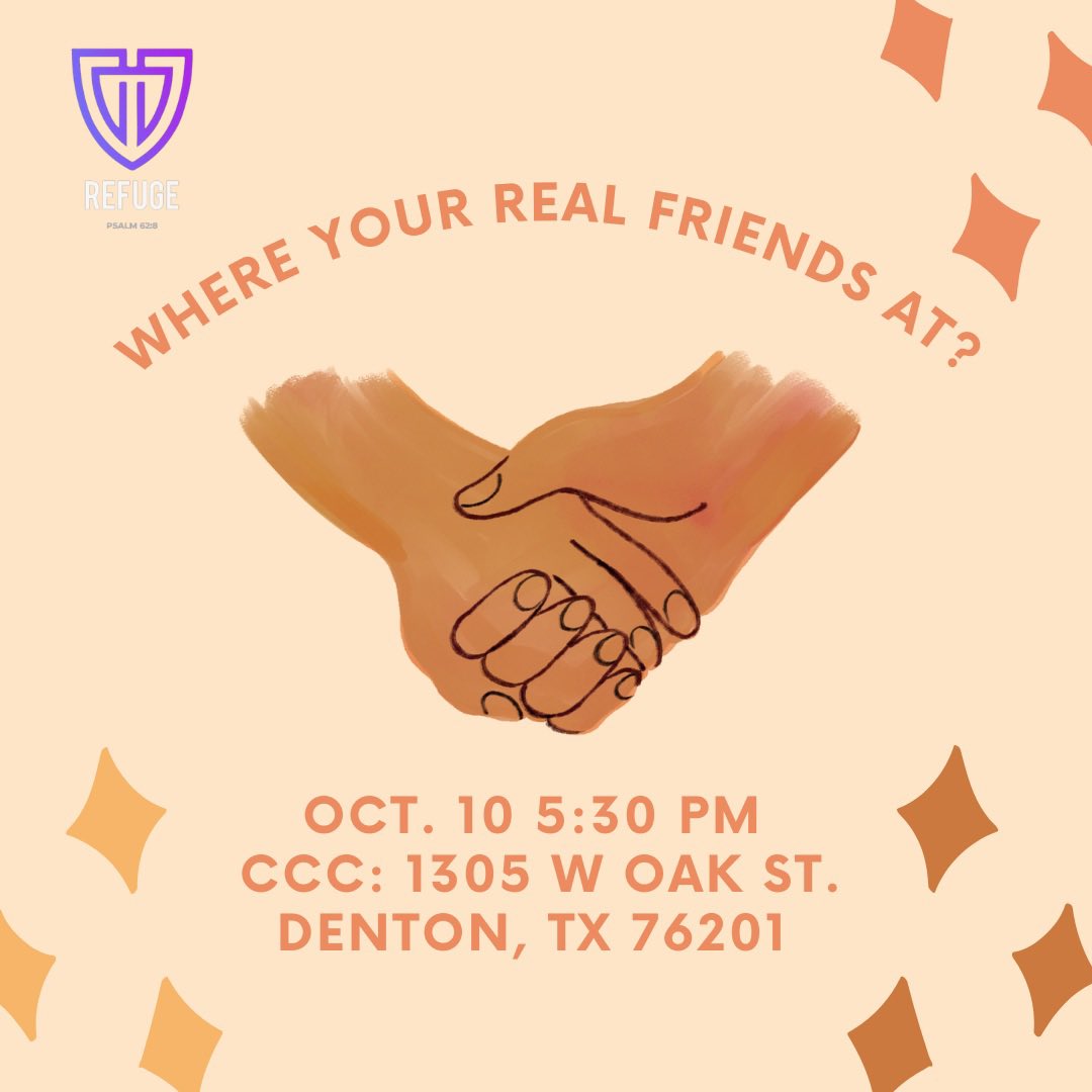 RefugeUnt's tweet photo. Come out to our next Bible Class on Monday, October 10! It’s gonna be a good one! https://t.co/vcPIpI0k3H