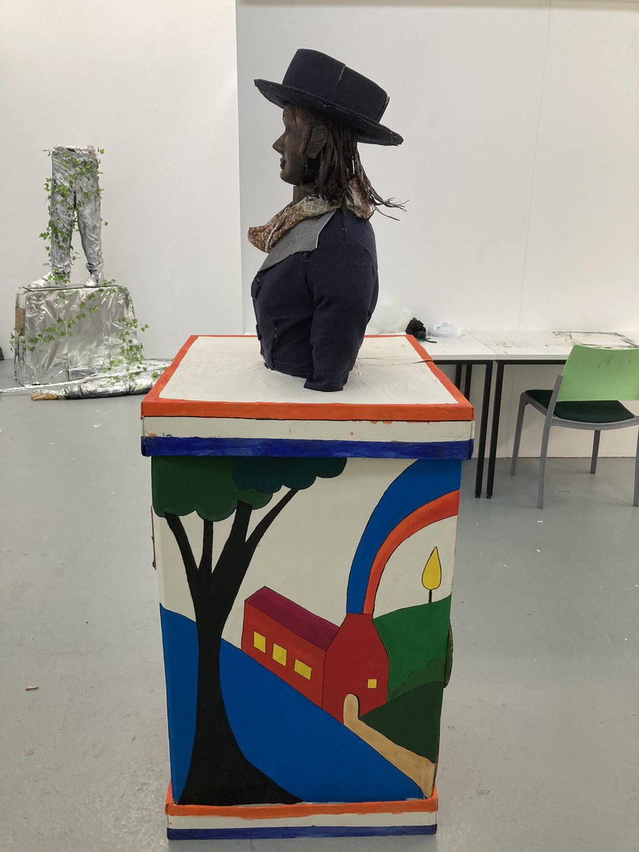 Monuments project finished: 7 takes on Stoke sculptures real and imagined. Here’s 4: Man of Steel, Wedgewood,  Mitchell, Cliff. well done <a href="/staffsuni_dta/">Digital, Technologies & Arts</a> Foundation Art &amp; Design students for succeeding at such an ambitious first project. And thanks <a href="/Hugh_Wiliamson/">hugh williamson</a> for joining us.