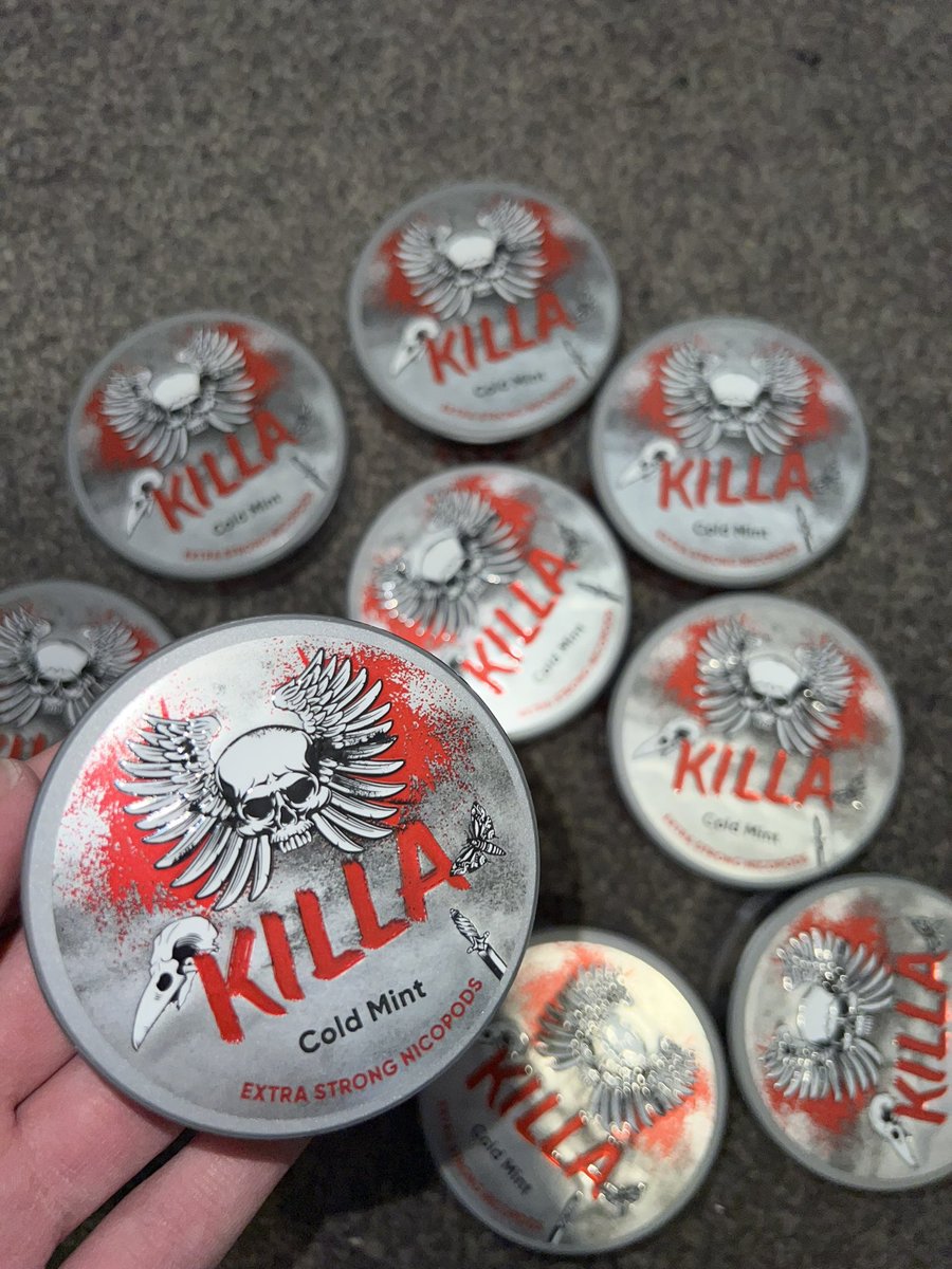 SnusManchester's tweet image. Killa Cold Mint ✅ boxes also available ( 240 tubs ) 📥 📦 #snus #siberiasnus #siberia #killa #killasnus #coldmint #killacoldmint