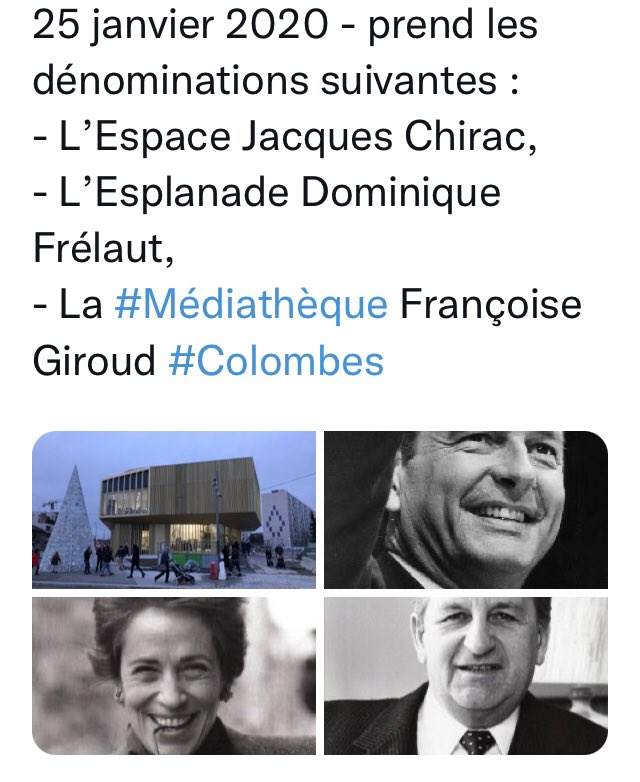 MarieLisevallee's tweet photo. L’esplanade Dominique Frelaut à #Colombes inaugurée en janvier 2020 a été débaptisée ce jour pour prendre le nom de Joséphine Baker. Dominique Frelaut a été maire de Colombes pendant 36 ans c’est proprement scandaleux  @leparisien_92 @actufr92 @OBureau https://t.co/aX4kXIKiDN