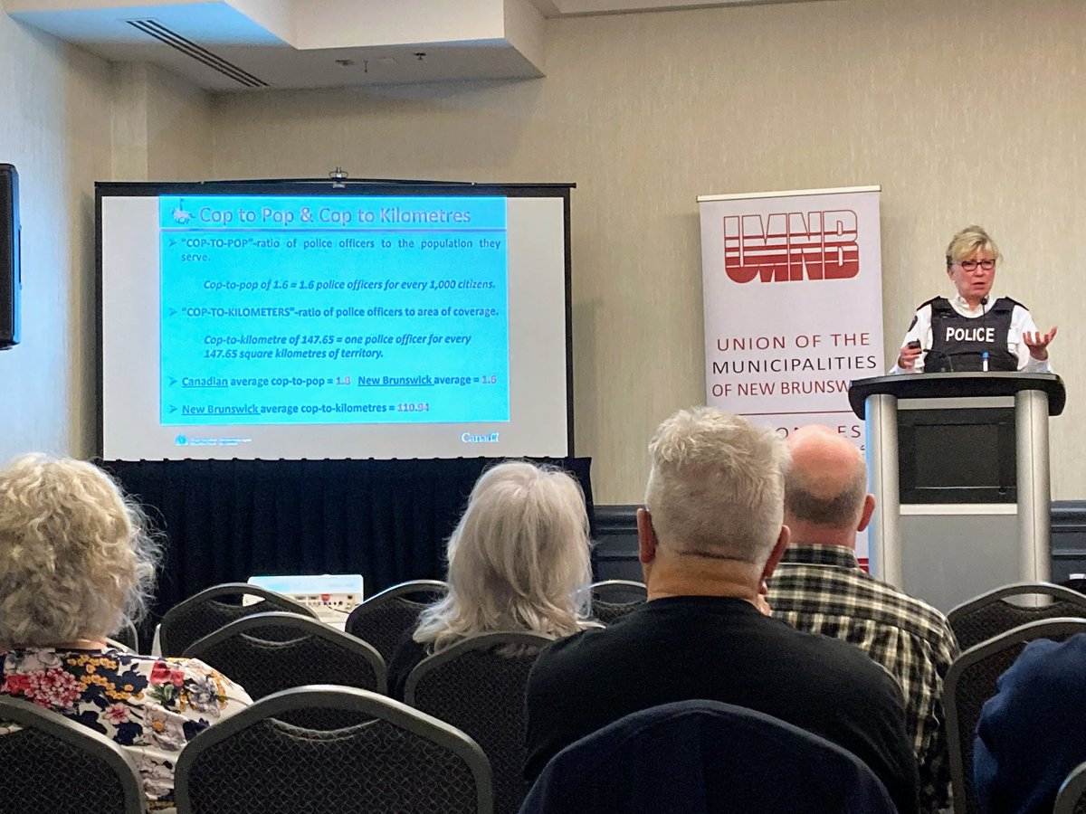 Ward3Riverview's tweet photo. @MunicipalNB conference: “We just don’t have enough members. I have exhausted people, stressed out people, I just don’t have enough people; we’re having conversations about getting to a better place.” -Assistant Commissioner, RCMP J-Division, DeAnna Hill #umnb2022 #RCMP #nbpoli https://t.co/U2usquLz05