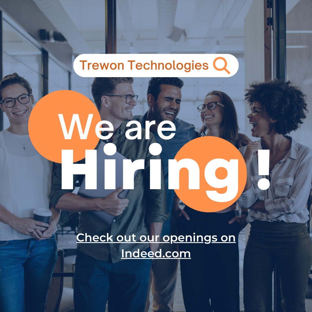 TrewonTech's tweet image. Trewon is hiring! Senior Research and Evaluation PhDs and persons with Evidence Act execution - we&apos;re looking for you! Check out our Indeed profile to learn more about working at Trewon and apply to these positions. lnkd.in/e-MqfvXb
#hiring #joinourteam #nowhiring #DCjobs