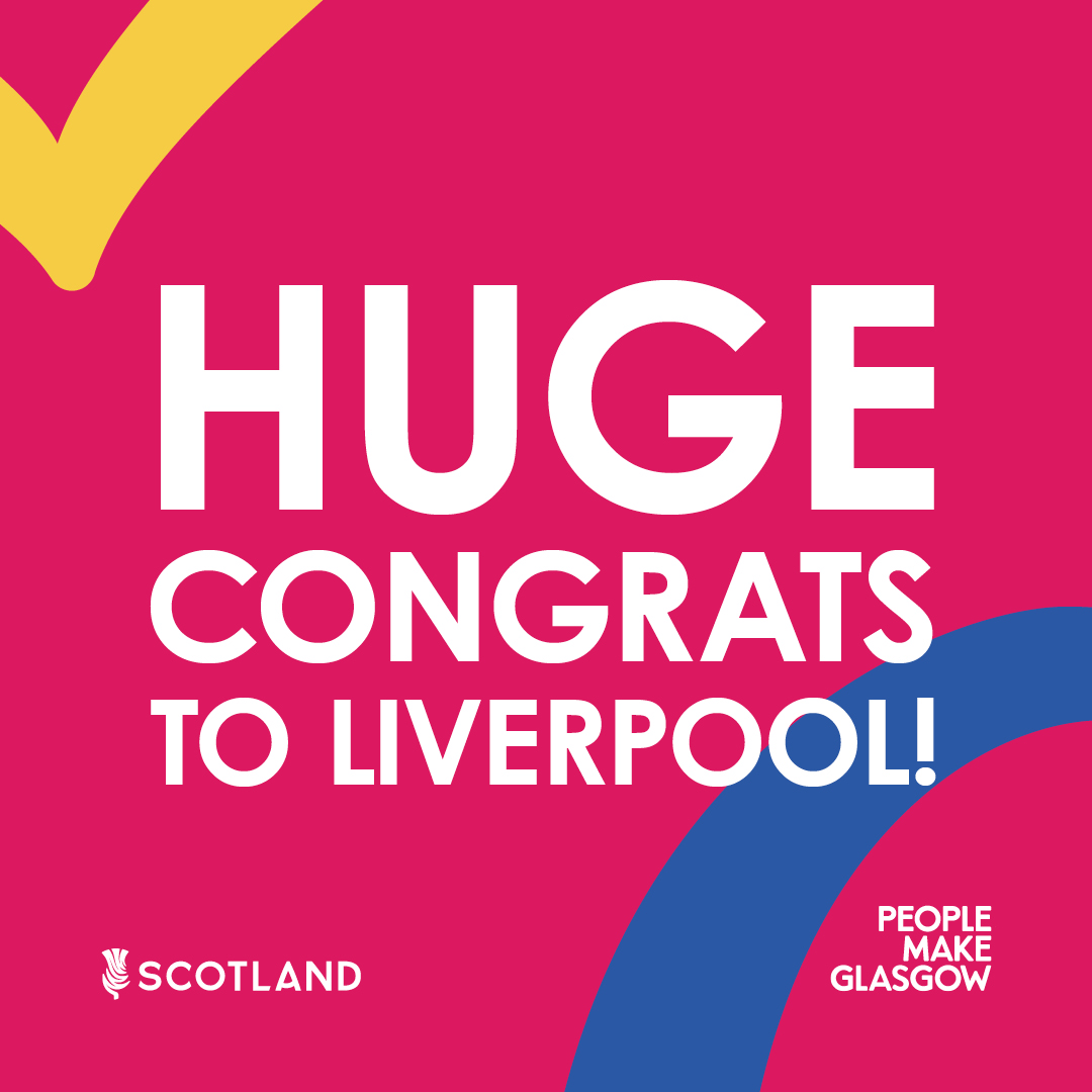 Glasgow is very proud to have made it to the final two cities and we wish Liverpool every success as they prepare to host <a href="/Eurovision/">Eurovision Song Contest</a> 2023!