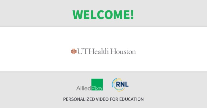 Welcome UTHealth Science Center at Houston! We are excited to work with you and our friends at RNL.  

To learn more about how Allied Pixel helps educational partners, visit lnkd.in/dx6EfdKP.
