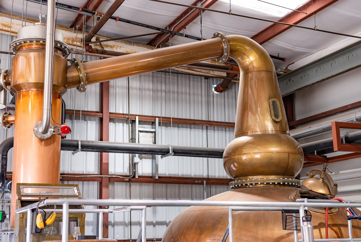 Have you heard about our Scottish 3,000 gallon still? While we use this still in a slower batch distillation, it cranks out about 6,000 bottles per day.